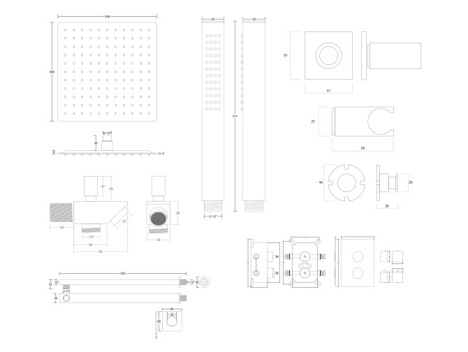 Unterputz Armatur Brausearmatur in... Unterputz Armatur Brausearmatur in...