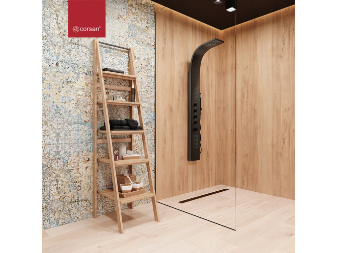 Duschpaneel in Schwarz SAMSARA...