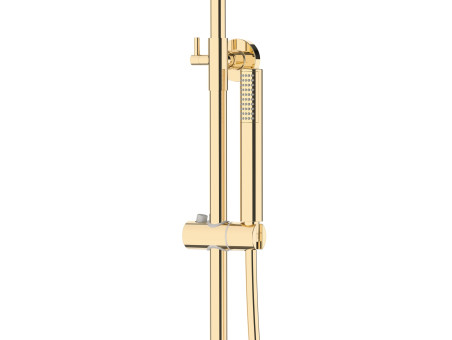 Dusch-Set in Gold LUGO Thermostatisch Duschsäule