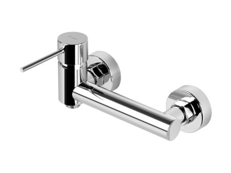 Brausearmatur in Chrom LUGO Badarmatur Duschbatterie Komplette Set