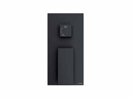 Unterputz Duschbatterie inSchwarz BOX Verdeckter Einbau Duschbatterie