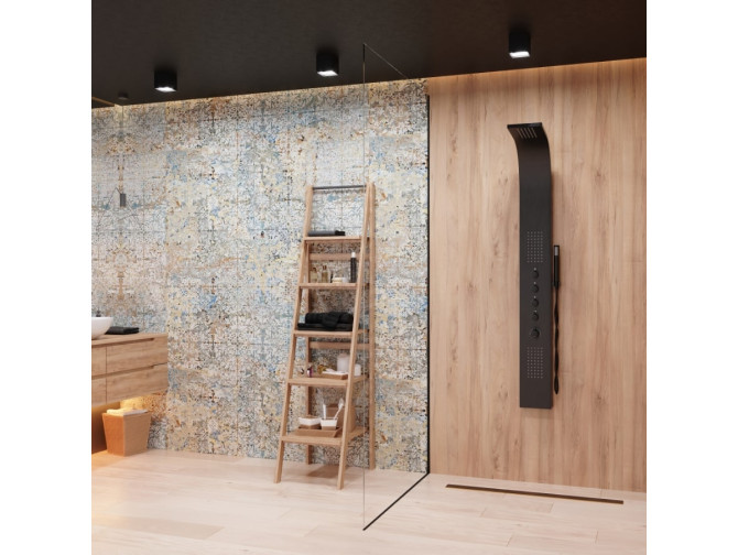 Duschpaneel in Schwarz SAMSARA...