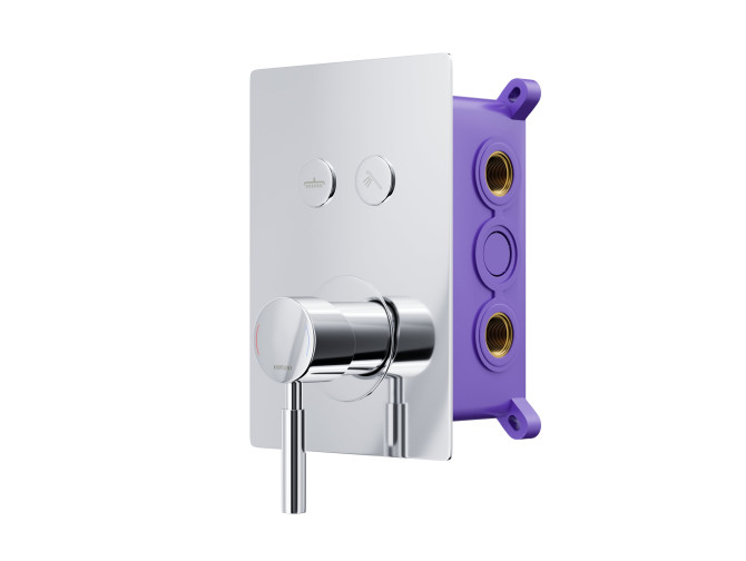 Unterputz Duschbatterie inChrom BOX... Unterputz Duschbatterie inChrom BOX...