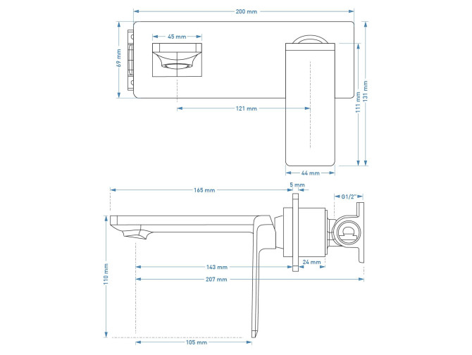 Waschtischarmatur in Chrom TRINO...