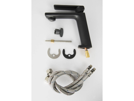 Waschtischarmatur in Schwarz TRINO Kleine Wasserhahn Mischbatterie