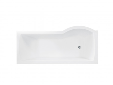 Badewanne Rechteck Inspiro 160x70 Links mit Glasabtrennung | Ablauf Viega & Füße GRATIS !