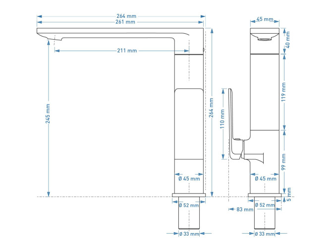Küchenarmatur in Chrom TRINO...