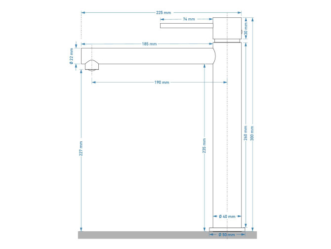 Waschtischarmatur in Chrom LUGO Hoch... Waschtischarmatur in Chrom LUGO Hoch...