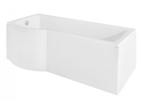 Badewanne Rechteck Inspiro 160x70 Links mit Glasabtrennung | Ablauf Viega & Füße GRATIS !