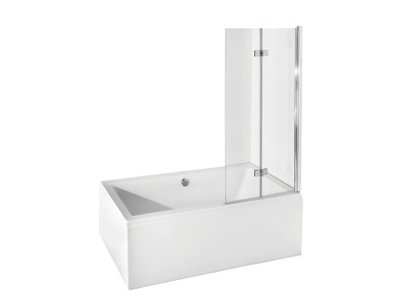 Duschwand 2-teilig Prestigio 80x150 Gehärtetes Glas 6 mm