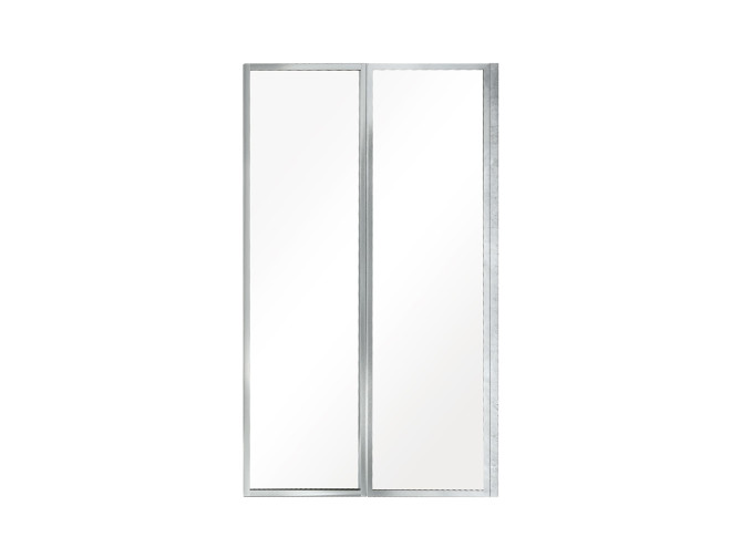 Duschwand 2-teilig Ambition Premium 2 80x140 Gehärtetes Glas 4 mm