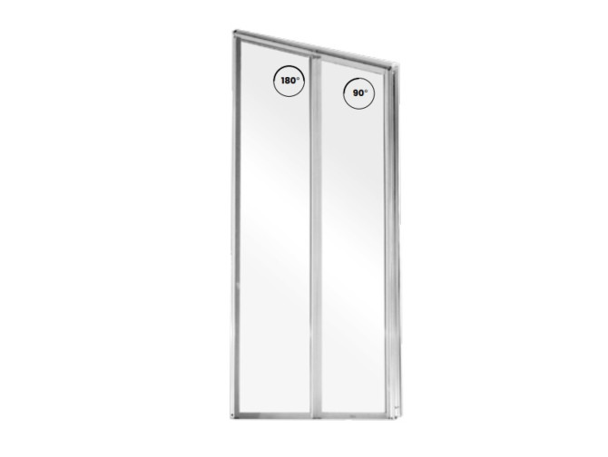 Duschwand 2-teilig Ambition Premium 2...