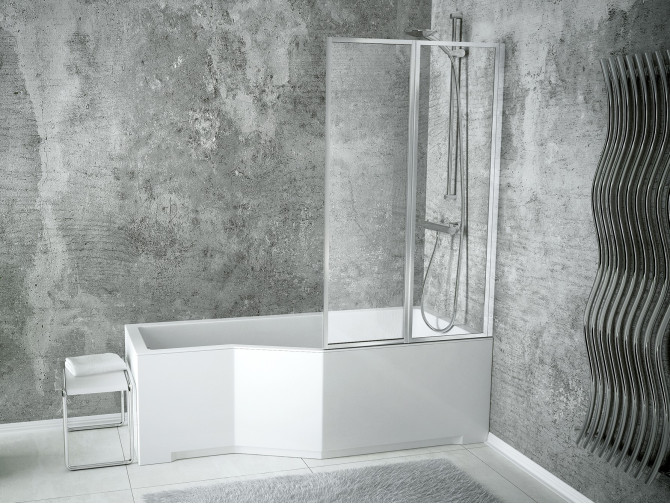 Duschwand 2-teilig Ambition Premium 2...