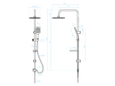 Regendusche in Chrom BORGO... 2
