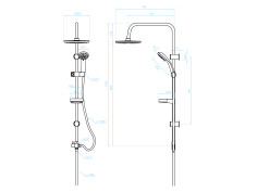 Regendusche in Chrom CENTO... 2