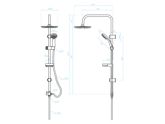 Regendusche in Chrom CENTO... Regendusche in Chrom CENTO...
