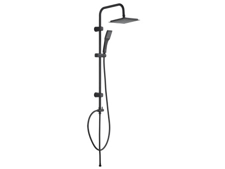 Regendusche in Schwarz HIROSS Handbrause, Duschsystem
