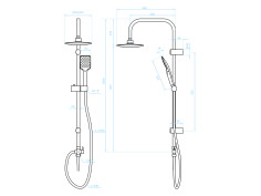Regendusche in Chrom LIMOS... 2