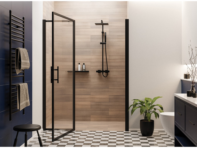 Dusch-Set in Schwarz Thermostatisch...