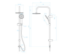 Regendusche in Chrom ONDO... 2