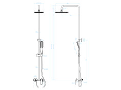 Dusch-Set in Weiß DIMA... 2