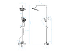 Dusch-Set in Chrom LUGA... 2