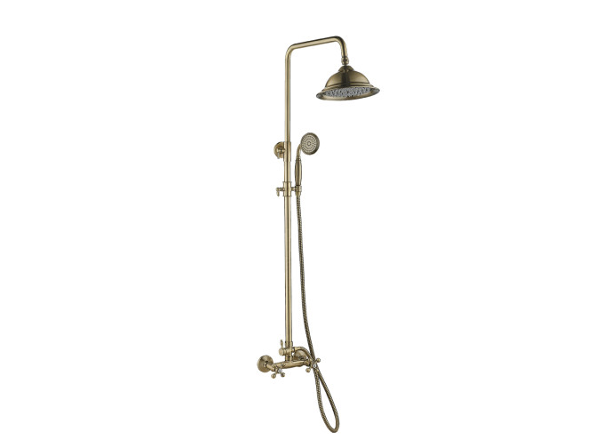 Dusch-Set in Antik Messing STILO Duschsäule