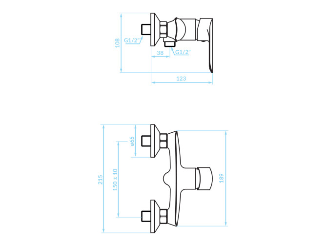 Brausearmatur in Chrom CENTO... Brausearmatur in Chrom CENTO...