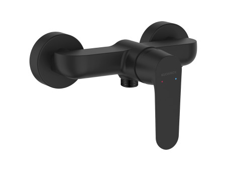 Brausearmatur in Schwarz DIMA Badarmatur Duschbatterie