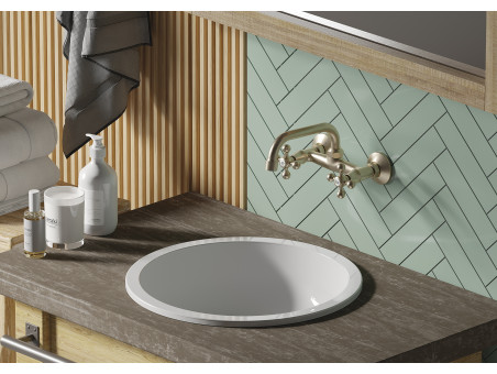 Waschtischarmatur in Antik Messing STILO Badarmatur Waschtischbatterie