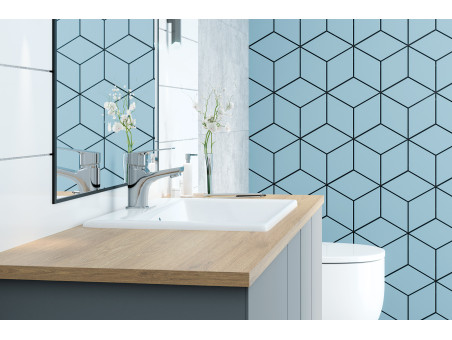 Waschtischarmatur in Chrom BORGO Kleine Wasserhahn Mischbatterie + Click-Clack