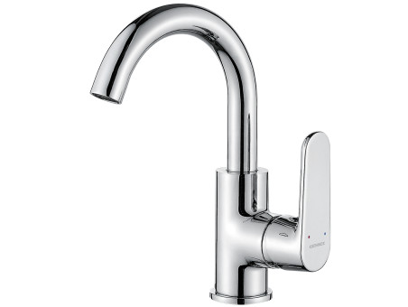 Waschtischarmatur in Chrom DIMA Hoch Wasserhahn Mischbatterie