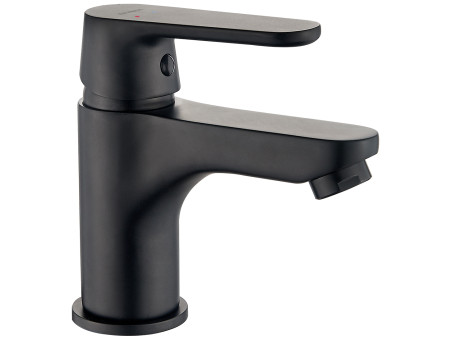 Waschtischarmatur in Schwarz DIMA Kleine Wasserhahn Mischbatterie + Click-Clack