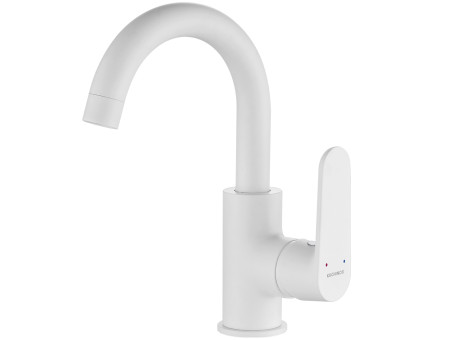 Waschtischarmatur in Weiß DIMA Hoch Wasserhahn Mischbatterie