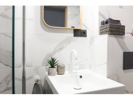 Waschtischarmatur in Weiß DIMA Hoch Wasserhahn Mischbatterie