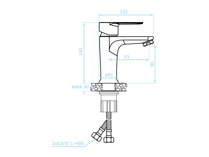 Waschtischarmatur in Chrom FRESNO... Waschtischarmatur in Chrom FRESNO...