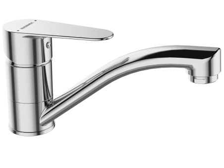 Waschtischarmatur in Chrom FRESNO Kleine Wasserhahn Mischbatterie