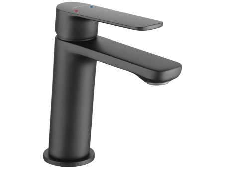 Waschtischarmatur in Schwarz GAVA Kleine Wasserhahn Mischbatterie + Click-Clack