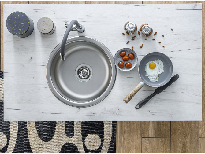 Küchenarmatur in Chrom-Grau ELZA...