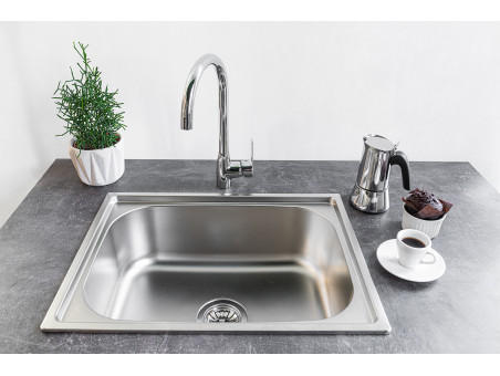 Küchenarmatur in Chrom FRESNO  Wasserhahn Küchenmischer