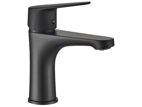 Waschtischarmatur in Schwarz SAGRA Kleine Wasserhahn Mischbatterie + Click-Clack