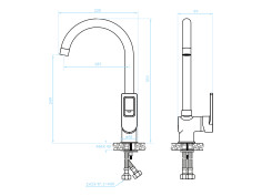 Küchenarmatur in Schwarz... 2