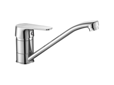 Küchenarmatur in Chrom LUGA  Wasserhahn Küchenmischer