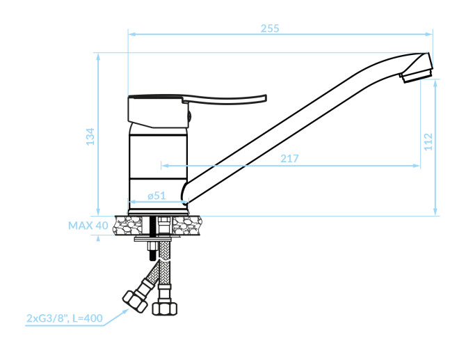Küchenarmatur in Chrom MADERA... Küchenarmatur in Chrom MADERA...