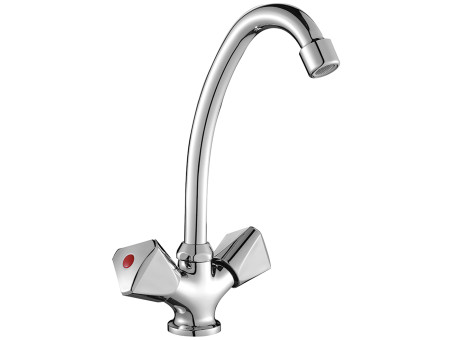 Küchenarmatur in Chrom NORM  Wasserhahn Küchenmischer