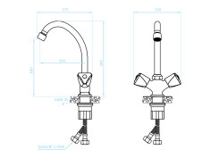 Küchenarmatur in Chrom NORM... 2