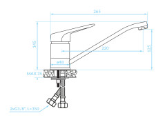 Küchenarmatur in Chrom ORIS... 2
