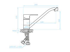 Küchenarmatur in Inox PANAZ... 2