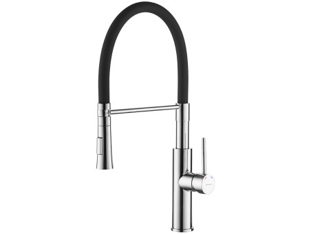 Küchenarmatur in Chrom-Schwarz SHIRE  Wasserhahn Küchenmischer