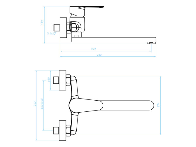 Küchenarmatur in Chrom FRESNO...